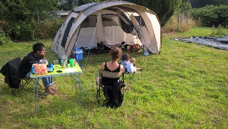 Camping au Grain de Sénevé à Trazegnies